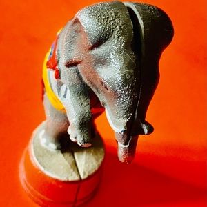 Vintage metal piggy bank elephant